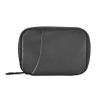Kigai Black Solid Color Pill Case, Portable Weekly Daily Pill Case Bag Organizer with Zipper for Vitamins Medicine Supplements Travel Family Business view 1