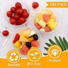 POPMISOLER 150 Pcs Clear Plastic Bowls, 15oz Dessert Disposable Bowls, Round Disposable Salad Bowl with Lids, Clear Bowl Plastic for Party, Plastic Ice Cream Bowl of Home, Events Or Everyday Use view 4