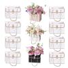Kuzeelon 8pcs Flower Paper Gift Box - Valentine's Day Gift Wrap Bags with Metal Chain (White-8PCS) view 1
