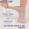 Hugh Ugoli Diabetic Socks for Women, Super Soft & Thin Ankle Socks, Wide & Loose, Non-Binding Top & Seamless Toe, 8 Pairs, Light Beige, Shoe Size: 10-12 view 3