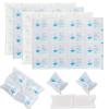 Auzpfrum Ice Packs for Shipping & Coolers - Dry Ice Sheets for Transporting Frozen Food - Long Lasting Cold Pack for Lunch Bags (4 Sheets x 16 Cells) view 1