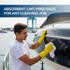 Linteum Textile Supply White Tshirt Rags 5 lb Bag Staining and Finishing Wiping Towels for Auto, Painting Wood Polishing Jersey Knit Poly Cotton Wiper Rag T-Shirt Material Reusable Cleaning Cloths view 2