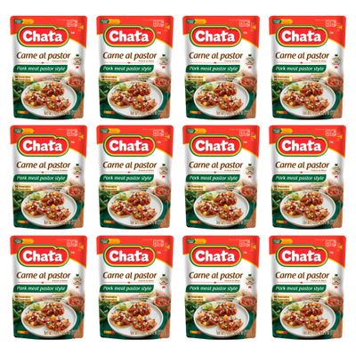 Chata Authentic Mexican Carne Al Pastor, Seasoned Pork, 8 oz, Pack of 1