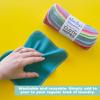 Marley's Monsters Reusable Cloth Wipes - 24 Count Pack - Washable, Cotton, Paperless Wipes (Earthy Rainbow) view 3