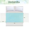 OUTCREATOR Saddle Style Bed Pad with Tuck-in Sides, 34" x 76" Reusable Incontinence Underpad, Absorbent Waterproof Washable Quilted Tuckable Mattress Protector for Adults, Elderly, Kids, Pets (Green) view 2
