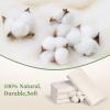 4Pcs Cotton Flannel for Castor Oil Pack, Less Mess Made of Unbleached Organic Cotton Flannel Reusable Soothing Heat Compress for Liver, Abdomen, Joints, Highly Absorbent Soft Feel Like Nightgown view 3