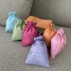 Autupy 30 Pack 5.5 x 3.9 Inch 6 Color Burlap Favor Bags Linen Drawstring Bags for Wedding Party Decorations view 2