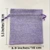 Autupy 30 Pack 5.5 x 3.9 Inch 6 Color Burlap Favor Bags Linen Drawstring Bags for Wedding Party Decorations view 4