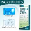 Silicone Scar Sheets,Professional Silicone Tape for Scars(16 pads-5.9x 1.6),Silicone Scar Tape,Scar Removal Sheets,Silicone Scar Strips for Surgical Scars, C-Section, Surgery, Burn, Keloid, Acne view 2