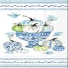 IHR Ideal Home Range Dinner Napkins Disposable 3-Ply Paper Hand Towels, 8.5" x 4.5", Chinoiserie Pumpkins, 16 Count view 1