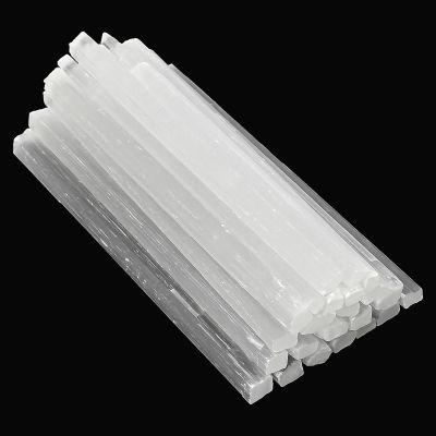 0.44lb Natural Selenite Wand, 6-6.5 inch Selenite Sticks, Total 9-12 Sticks, Selenite Pocket Energy Stone, Premium Hand-Sorted, Chakra, Healing, Good Luck, Positive Energy