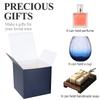 COTOPHER Small Gift Boxes 25 Pack 5x5x5 inches Blue Gift Boxes with Lids for Gifts, Crafting, Wedding Party Favor, Cupcake Boxes, Candy, Bridesmaids Proposal Box with Ribbons and Stickers view 2