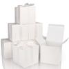 COTOPHER Small Gift Boxes 25 Pack 5x5x5 inches White Gift Boxes with Lids for Gifts, Crafting, Wedding Party Favor, Cupcake Boxes, Candy, Bridesmaids Proposal Box with Ribbons and Stickers view 1