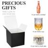 COTOPHER Small Gift Boxes 25 Pack 6x6x6 inches Black Gift Boxes with Lids for Gifts, Crafting, Wedding Party Favor, Cupcake Boxes, Candy, Bridesmaids Proposal Box with Ribbons and Stickers view 2