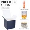 COTOPHER Small Gift Boxes 25 Pack 6x6x6 inches Blue Gift Boxes with Lids for Gifts, Crafting, Wedding Party Favor, Cupcake Boxes, Candy, Bridesmaids Proposal Box with Ribbons and Stickers view 2