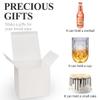 COTOPHER Small Gift Boxes 25 Pack 6x6x6 inches White Gift Boxes with Lids for Gifts, Crafting, Wedding Party Favor, Cupcake Boxes, Candy, Bridesmaids Proposal Box with Ribbons and Stickers view 2