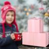 COTOPHER Small Gift Boxes 25 Pack 5x5x5 inches Pink Gift Boxes with Lids for Gifts, Crafting, Wedding Party Favor, Cupcake Boxes, Candy, Bridesmaids Proposal Box with Ribbons and Stickers view 3