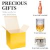 COTOPHER Small Gift Boxes 25 Pack 6x6x6 inches Gold Gift Boxes with Lids for Gifts, Crafting, Wedding Party Favor, Cupcake Boxes, Candy, Bridesmaids Proposal Box with Ribbons and Stickers view 2