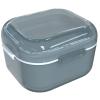 ARGOMAX Denture Case, Denture Cup for Soaking Dentures(Not Leak-Proof), Thorough Cleaning of Dentures, Retainer, Mouthguards, Clear Braces (Grey). view 1