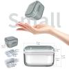 ARGOMAX Denture Case, Denture Cup for Soaking Dentures(Not Leak-Proof), Thorough Cleaning of Dentures, Retainer, Mouthguards, Clear Braces (Grey). view 3