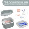 ARGOMAX Denture Case, Denture Cup for Soaking Dentures(Not Leak-Proof), Thorough Cleaning of Dentures, Retainer, Mouthguards, Clear Braces (Grey). view 4