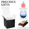 COTOPHER Small Gift Boxes 25 Pack 5x5x5 inches Black Gift Boxes with Lids for Gifts, Crafting, Wedding Party Favor, Cupcake Boxes, Candy, Bridesmaids Proposal Box with Ribbons and Stickers view 2
