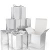 COTOPHER Small Gift Boxes 25 Pack 6x6x6 inches Silver Gift Boxes with Lids for Gifts, Crafting, Wedding Party Favor, Cupcake Boxes, Candy, Bridesmaids Proposal Box with Ribbons and Stickers view 1