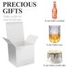 COTOPHER Small Gift Boxes 25 Pack 6x6x6 inches Silver Gift Boxes with Lids for Gifts, Crafting, Wedding Party Favor, Cupcake Boxes, Candy, Bridesmaids Proposal Box with Ribbons and Stickers view 2