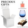 COTOPHER Small Gift Boxes 25 Pack 5x5x5 inches Silver Gift Boxes with Lids for Gifts, Crafting, Wedding Party Favor, Cupcake Boxes, Candy, Bridesmaids Proposal Box with Ribbons and Stickers view 2