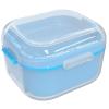 ARGOMAX Denture Case, Denture Cup for Soaking Dentures(Not Leak-Proof), Thorough Cleaning of Dentures, Retainer, Mouthguards, Clear Braces (Light Blue). view 1
