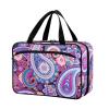 Naanle Pill Organizer Bag Travel Pill Bottle Medicine Organizer Home Storage Medication Bag for Vitamin Supplements, Traditional Paisley Flowers Empty First Aid Bag for Car Camping, 1.0 Count view 1