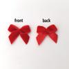 Micomon 50pcs 1.2-Inch Red Velvet Mini Ribbon Bows for Crafts, Wedding, Gift, Sewing, Scrapbooking, Hair Bows, Belts - Classic Style, Christmas, Holiday Occasion - Red Hearts view 4
