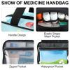 Naanle Pill Organizer Bag Travel Pill Bottle Medicine Organizer Home Storage Medication Bag for Vitamin Supplements, Happy Pills Empty First Aid Bag for Car Camping view 4
