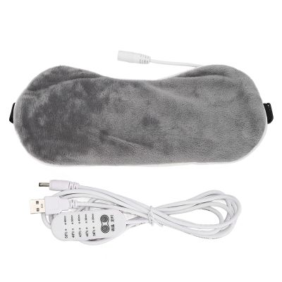 Sleeping cover & Blindfold, Heating Sleep cover, 5 Gear Eye cover, Hot Compress Eye Shade Cover, adjust Sleep Eye cover, Eyeshade for Nap Travel Night, Improve Sleep and Nourish Eyes(grey)