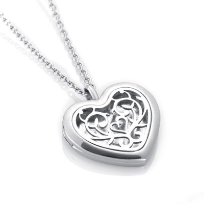 BIAIHQIE Heart Diffuser Essential Oil Perfume Pendant Necklace Pads As Gift