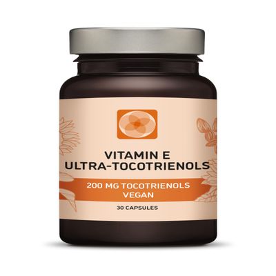 Procapsin Ultra Tocotrienol 200mg Vitamin E Vegan All 4 tocotrienols - Alpha Tocotrienol + Beta Tocotrienol + Gamma Tocotrienol + Delta Tocotrienol No Tocopherols (30)