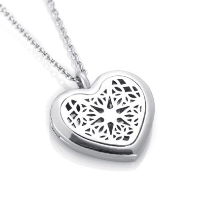 BIAIHQIE Aroma Diffuser Necklace Open Lockets Pendant Perfume Essential Oil Locket Necklace Free 5 Pads