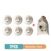 100% Natural New Zealand Dryer Balls Laundry Reusable, Wool Dryer Balls Softener, Reusable, Reduces Clothing Wrinkles and Saves Drying Time.Chemical-Free Reusable Laundry Ball 5cm (Pack of 6) view 2