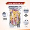 BELLE KR Pint 5x8 Mylar Bags for Food Storage - Pack Of 200-7.5mil Thickness - Stand Up Clear Mylar Bags with See Through Window - Resealable view 4