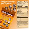 Drizzilicious Mini Flavored Rice Cakes Cookies & Cream - Rice Crisps, Healthy Snack for Adults and Kids, Vegan, Gluten Free Snack, Only 90 Calories Per 21 Pieces - 4 oz (Pack of 6) view 2