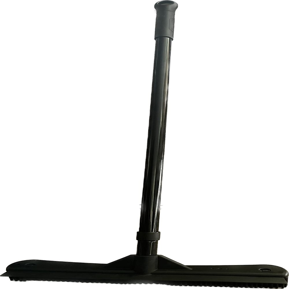 Pet Hair Remover Carpet Rake - Rubber Broom for Pet Hair Removal Tool with Squeegee & Telescoping Handle