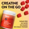 Creatine Monohydrate Gummies - 30 Servings - Vegan Creatine Chews for Muscle Growth, Muscle Recovery, Workout Recovery, Anaerobic Endurance - No Loading Phase - No Bloating - Strawberry - No Sugar view 3