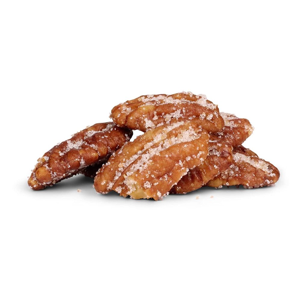 BBQ Honey Roasted Pecans by It's Delish, 12 Oz Bulk | Gourmet Pecan Nuts in Honey Sugar Coating and Barbecue Seasoning, Sweet & Savory Nut Snack - Vegan, Kosher Parve