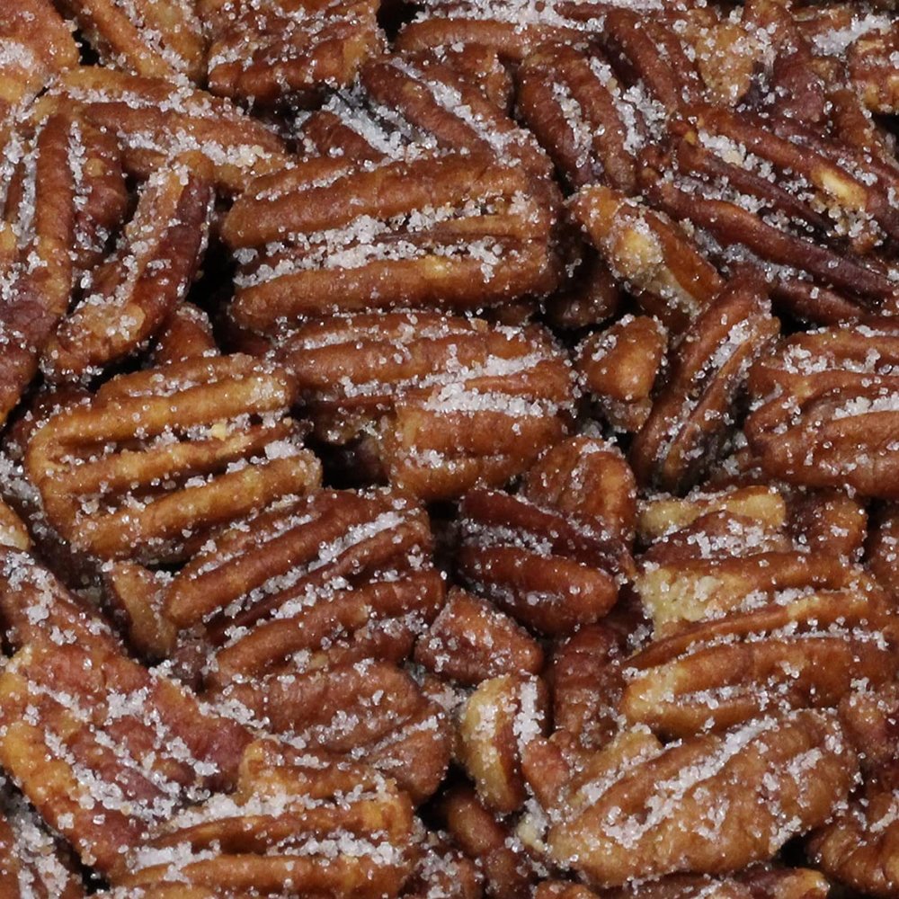 BBQ Honey Roasted Pecans by It's Delish, 10 lbs Bulk | Gourmet Pecan Nuts in Honey Sugar Coating and Barbecue Seasoning, Sweet & Savory Nut Snack - Vegan, Kosher Parve