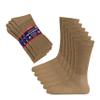 Diamond Star Diabetic Socks, Non-Binding Circulatory Cushion Cotton Crew Diabetic Socks for Men Women 13-15 (3 Pairs Khaki) view 1