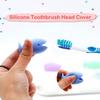 HyzaPhix 12pcs Silicone Toothbrush Holder Travel Toothbrush Protector Fish Toothbrush Head Cover for Kids Children Bathroom view 2