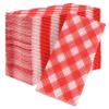 AMERICAN HOMESTEAD Paper Napkins - Red Gingham Disposable Linen-Like Dinner Napkins - Restaurant-Quality Table Serviettes for Weddings, Parties, and Events - 15.75" x 15.75" - 50 Count view 1