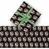 Custom 2023 Graduation Gift Wrapping Papers with Photo Name 1 Photo 2023 Grad Black Personalized Gift Wrap Papers Folded Paper for Daughter Son on Graduation Party Gift Wrap DIY Craft 1Roll view 2