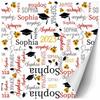 Custom Class of 2023 Wrapping Paper Sunflower Text Class of 2023 White Personalized Photo Name Wrap Papers Gift Wrap Tissue for Sister Daughter Son Ceremony Party Grade Class Celebrations 5Roll view 3