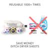 Friendsheep Wool Dryer Balls, Organic Reusable Fabric Softener Alternative for Laundry, Handmade, Fair Trade, Hypoallergenic, Eco-Friendly, Plastic-Free (3 Pack XL  Lavender Fields Bee Flower) view 3